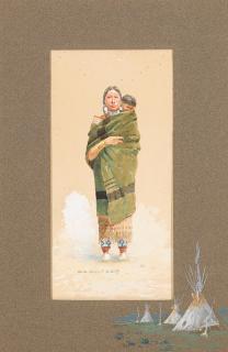 Olaf Carl Seltzer - Squaw and papoose