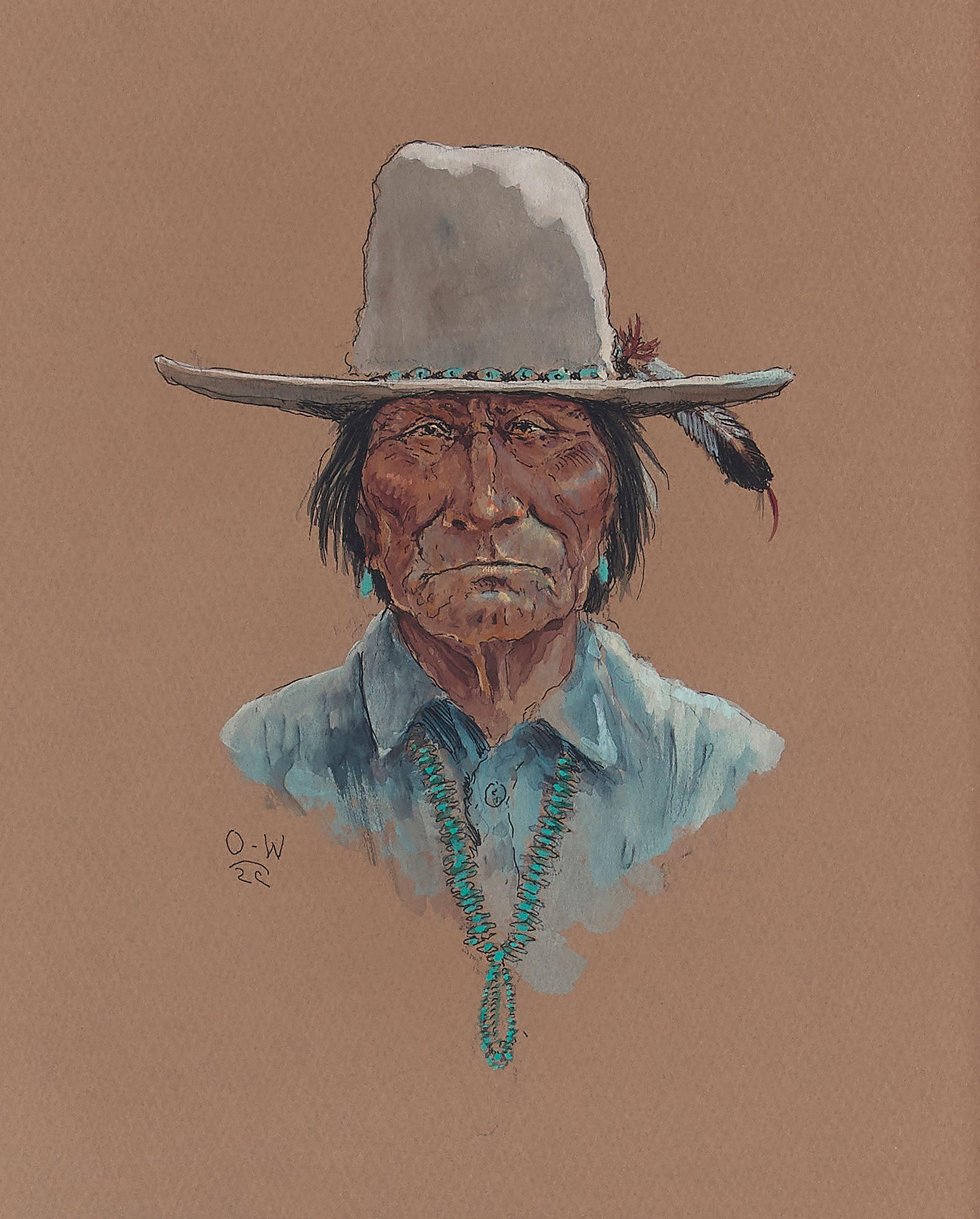 Olaf Carl Wieghorst - Charley Bluefeather (Navajo)