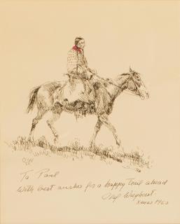 Olaf Carl Wieghorst - Indian on Horseback