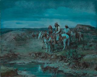 Olaf Carl Wieghorst - Rendezvous at the Waterhole
