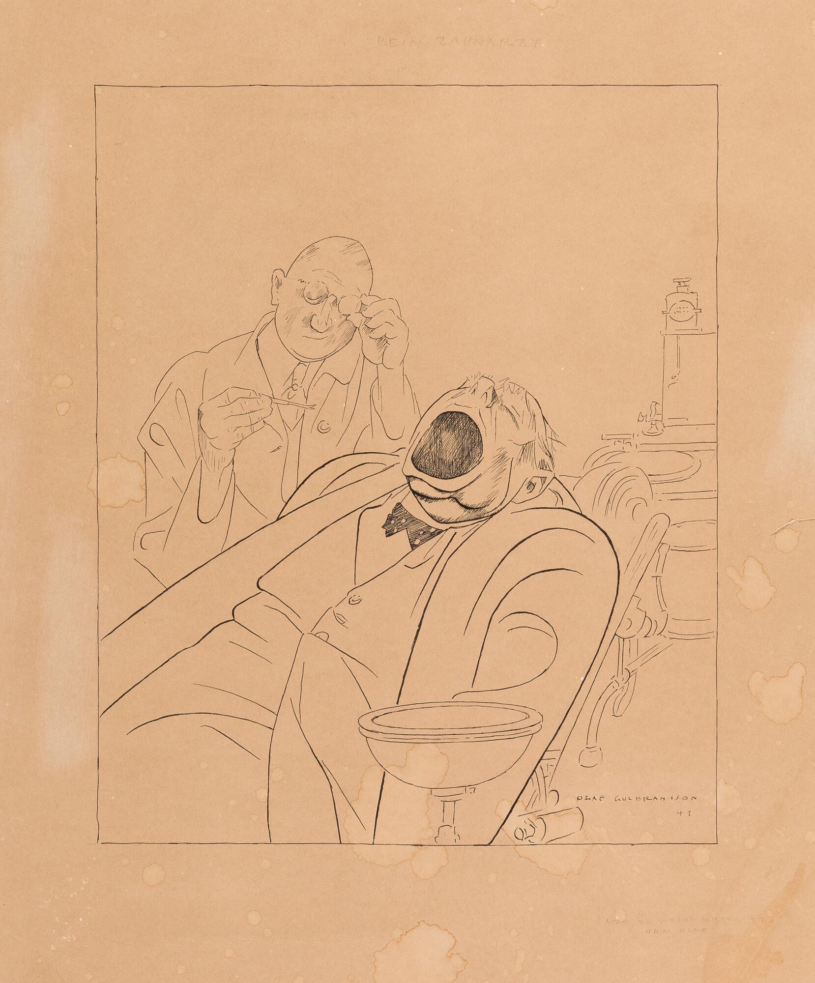 Olaf Gulbransson - 3 Bll.: Figürliche Kompositionen.