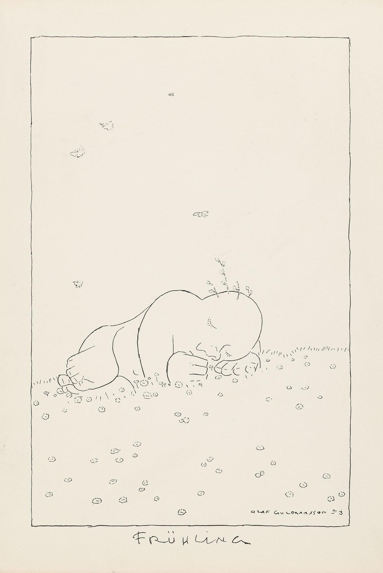 Olaf Gulbransson - Die vier Jahreszeiten: Frühling.