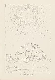 Olaf Gulbransson - Die vier Jahreszeiten: Sommer.