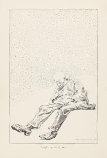 Olaf Gulbransson - Die vier Jahreszeiten: Winter.