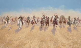 Olaf Karl Wieghorst - Opening of the Cherokee Strip