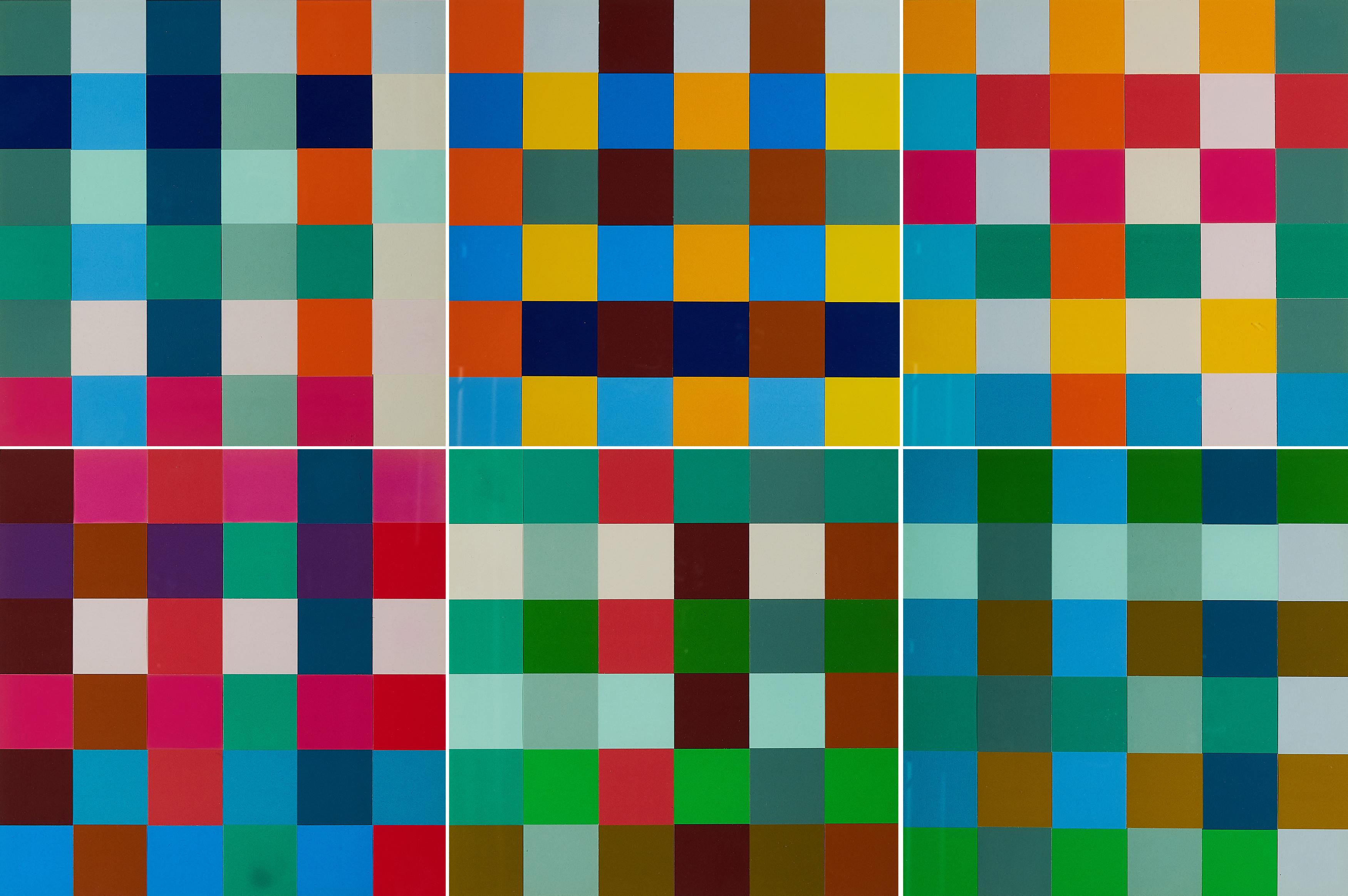 Olaf Nicolai - Farbteppich. 48-teilige Arbeit.