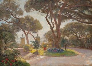 Olaf Viggo Peter Langer - A Garden By The Sea, Menton