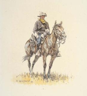 Olaf Wieghorst - Mounted Cavalryman