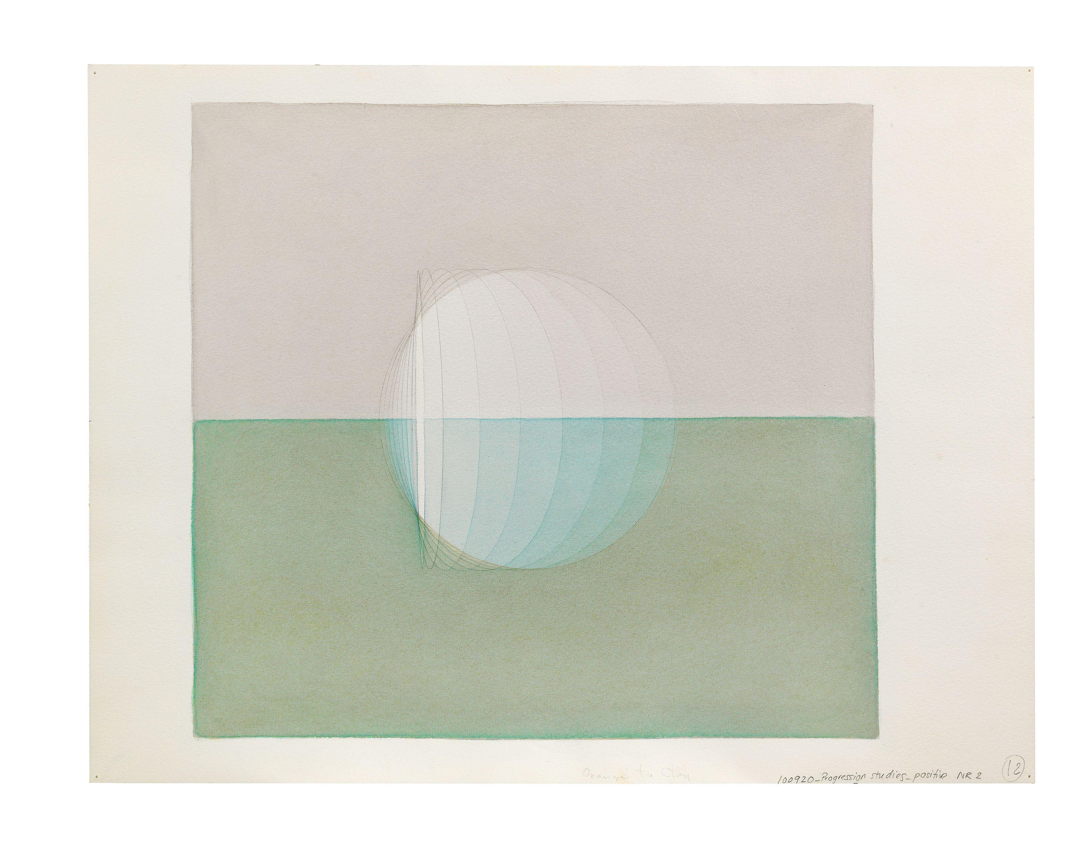 Olafur Eliasson - Horizon study (cyan)