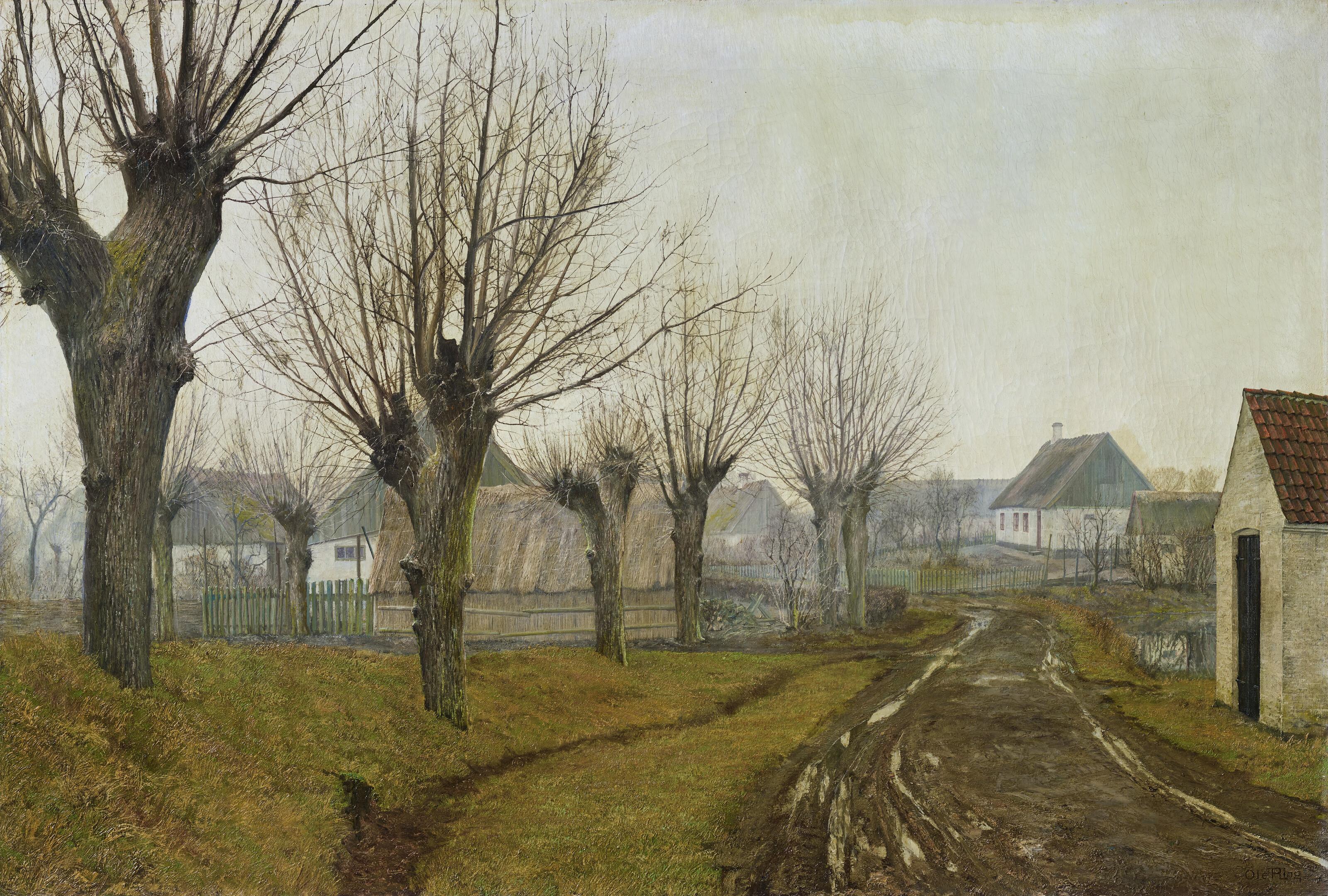 Ole Ring - A Village in Early Winter