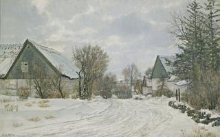 Ole Ring - Danish street In The Snow