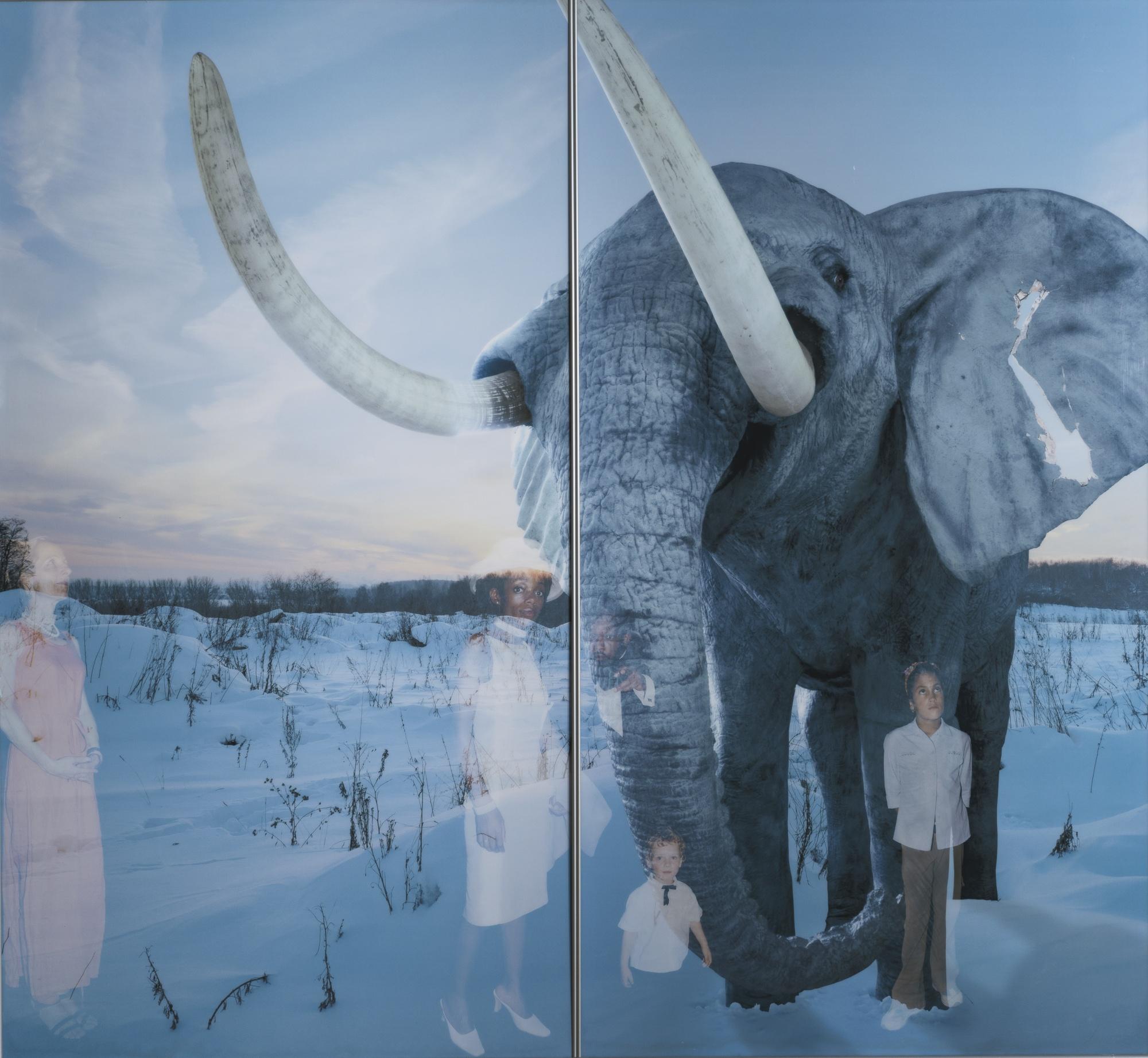 Oleg Kulik - Mammoth From The Window Series