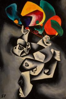 Oleg Tselkov - Boy with Balloons