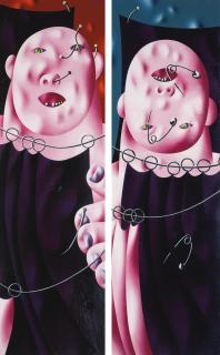 Oleg Tselkov - Circus (Diptych)