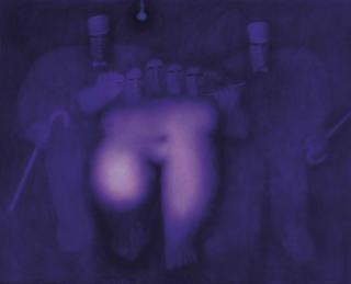 Oleg Tselkov - Four-headed woman and two men