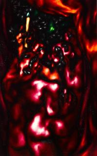 Oleg Tselkov - Two Figures with Beetles