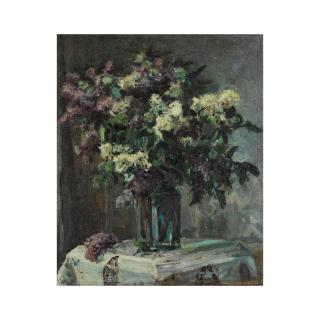 Oleg Vasiliev - Nature morte aux lilas/ Still life with lilac, circa 1959