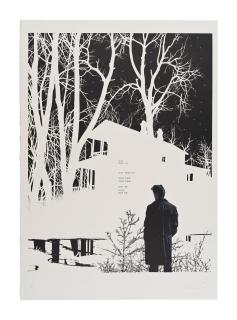 Oleg Vassiliev - \'La vie est beauté\', du cycle Poèmes de Vsevolod Nekrasov/ \'Life is beauty\', from the cycle Poems by Vsevolod Nekrasov (ночью ничего нет...) feuille: 76 x 54cm (29 15/16 x 21 1/4in)