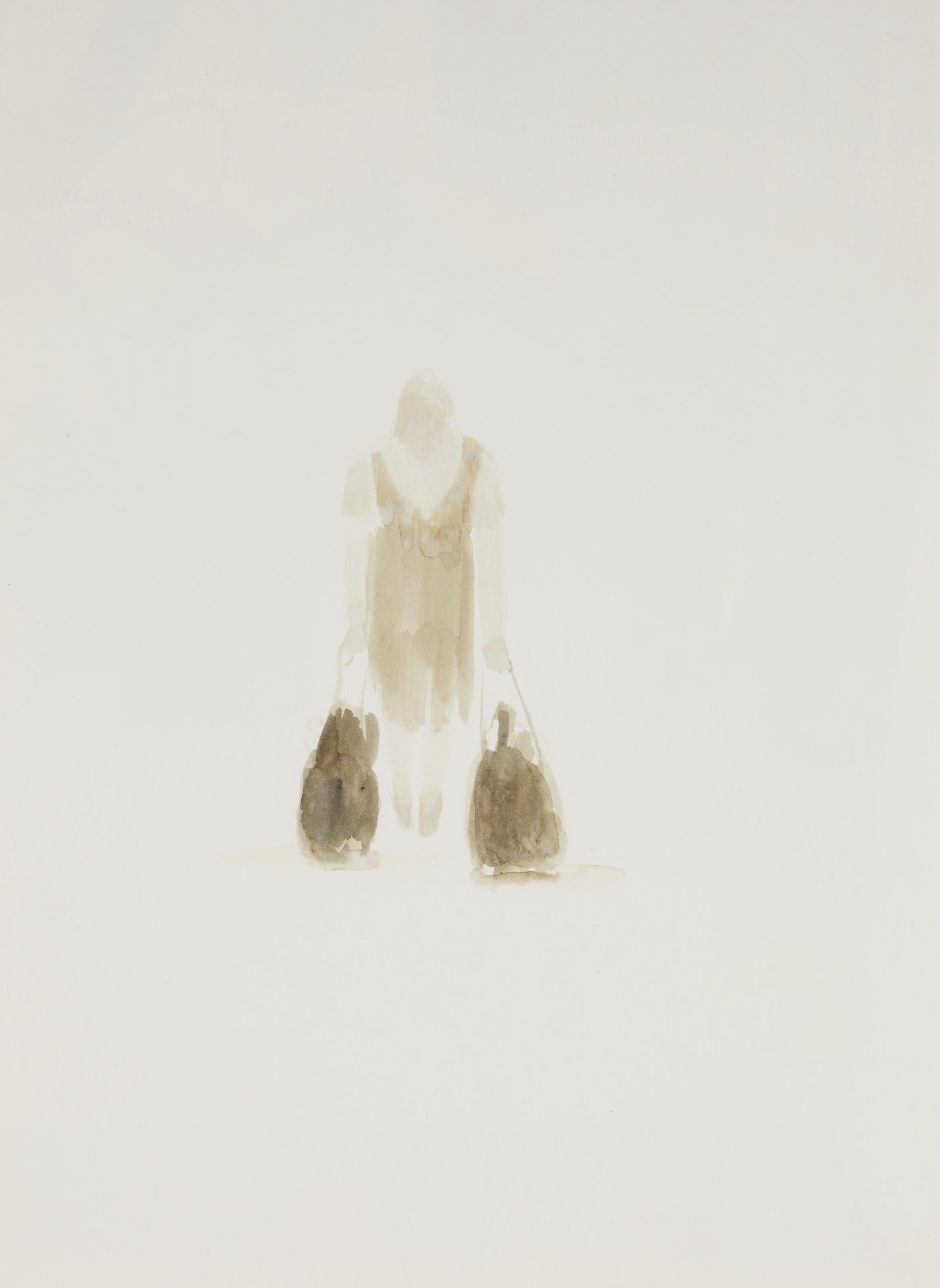 Olga Chernysheva - Un ensemble de trois aquarelles sur papier:  (i) Fau mit Taschen  (ii) Sans titre  (iii) Sans titre