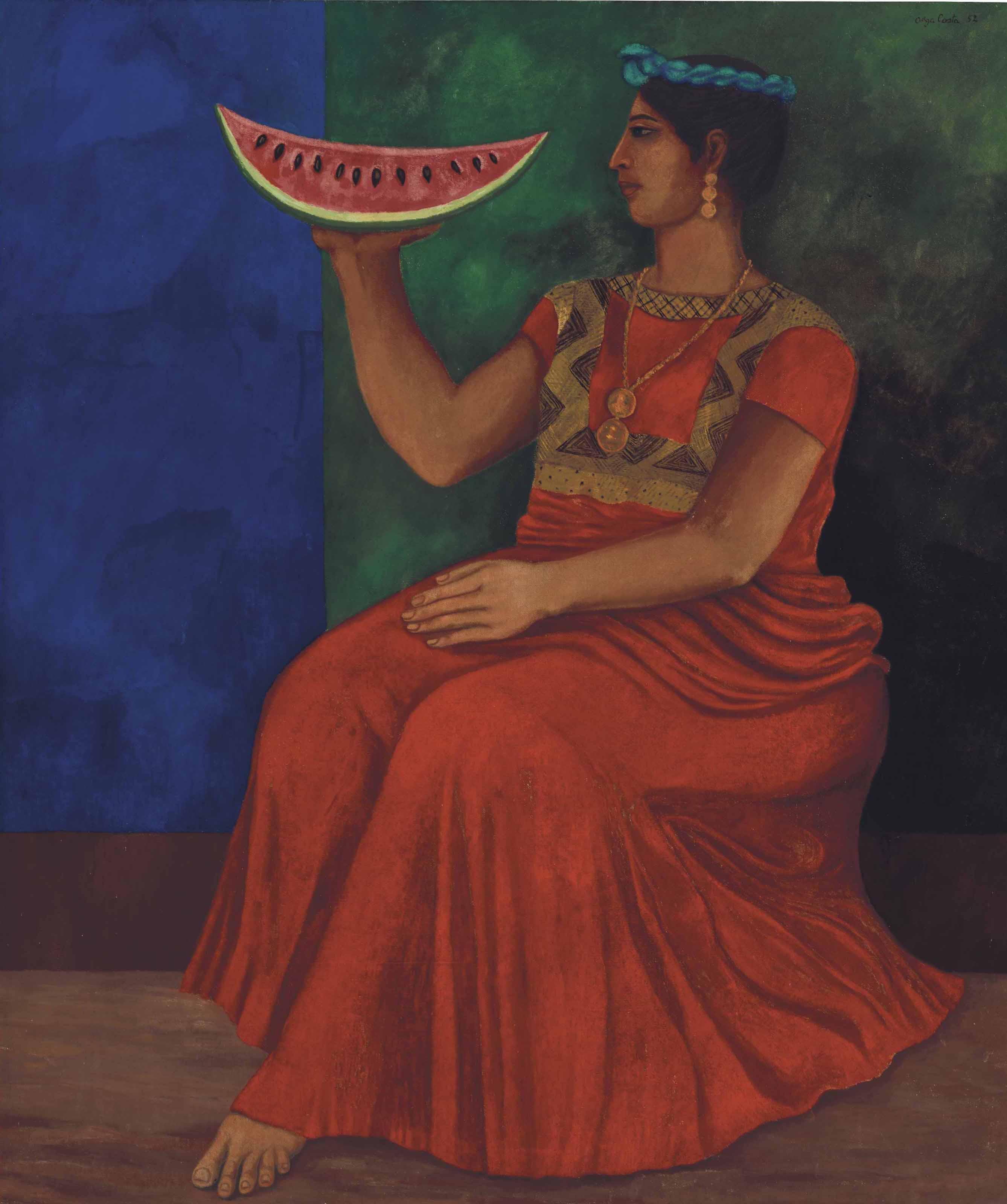 Olga Costa - Juchiteca con sandía