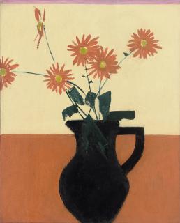 Olga Davenport - Flowers with Black Jug