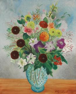 Olga Sacharoff - Still Life With Flowers