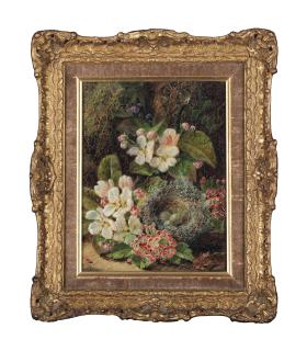 Oliver Clare - Bird\'S Nest And Primula; And Plums, Gooseberries And A Raspberry