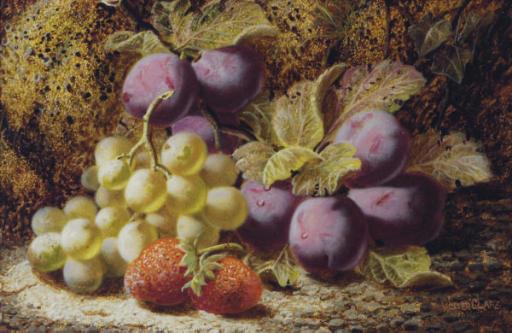 Oliver Clare - Still life of fruits; and a companion painting