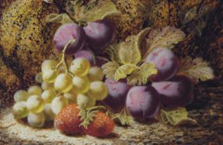 Oliver Clare - Still life of fruits; and a companion painting