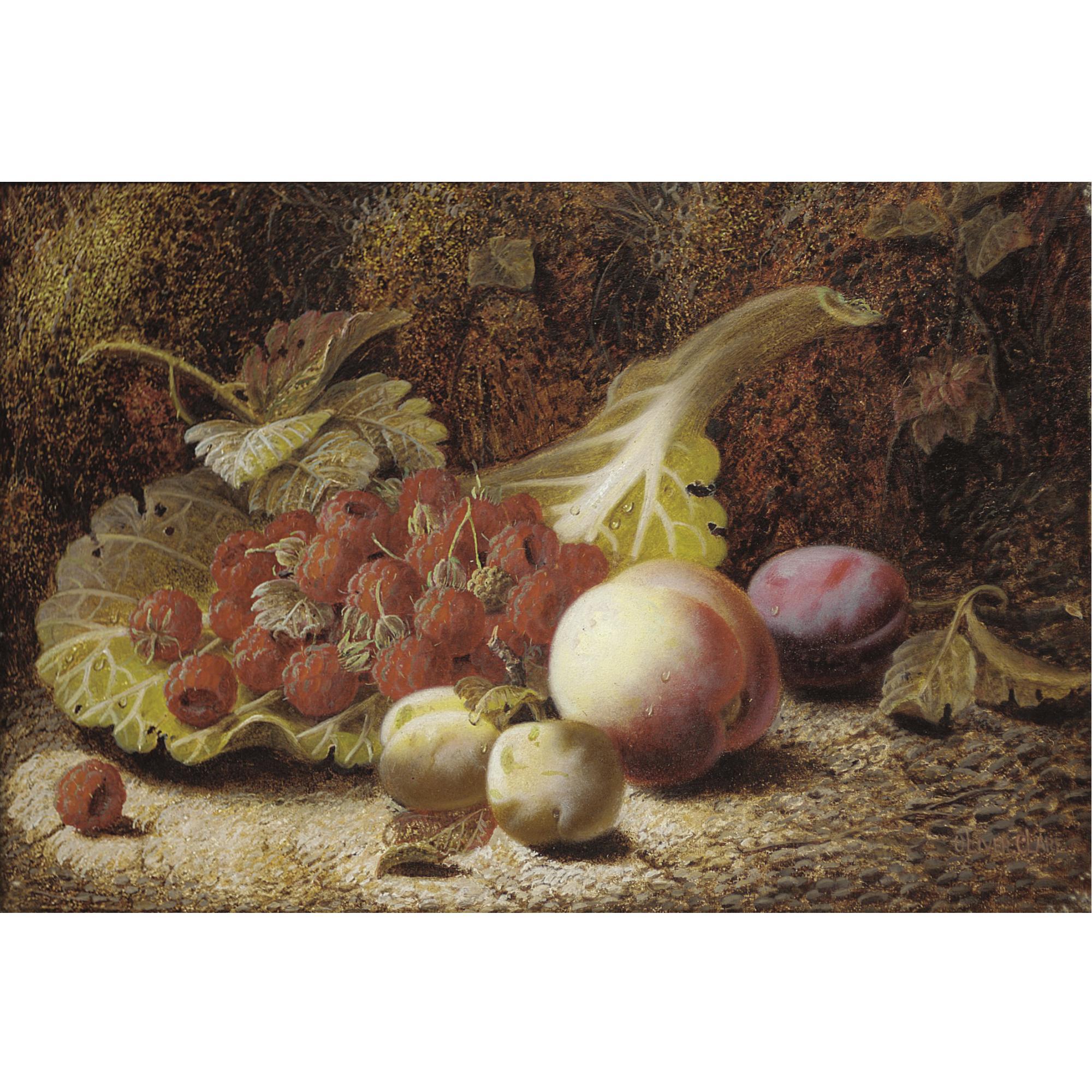 Oliver Clare - Still Life With Grapes; Still Life With Raspberries