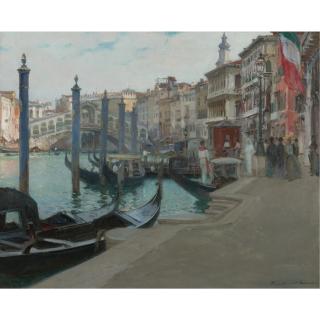 Oliver Dennet Grover - Wedding Day, Rialto Bridge