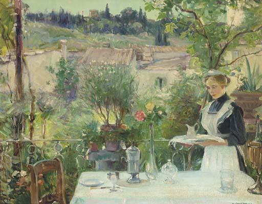 Oliver Dennett Grover - On The Balcony