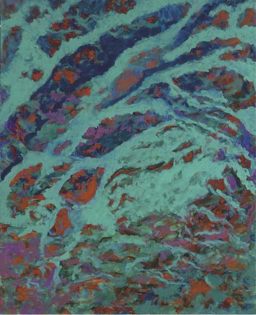 Oliver Gollancz - Green And Red Abstract