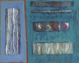 Oliver Gollancz - White Abstract; Japanese Landscape