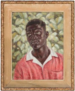 Oliver Hilary Sambourne Messel - Boy in a red shirt