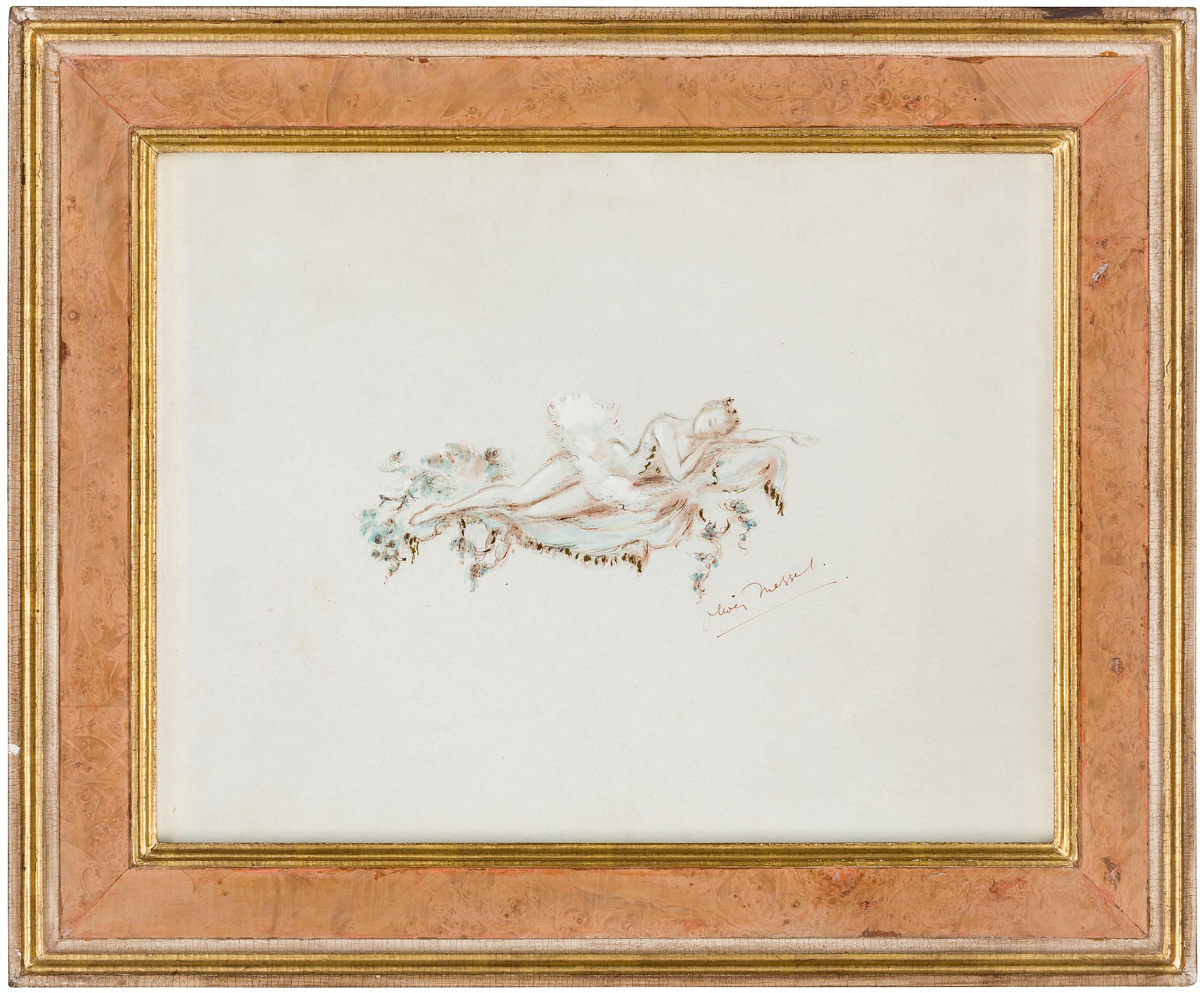 Oliver Hilary Sambourne Messel - Costume design for Princess Aurora for the Royal Ballet production of \'Sleeping Beauty\'