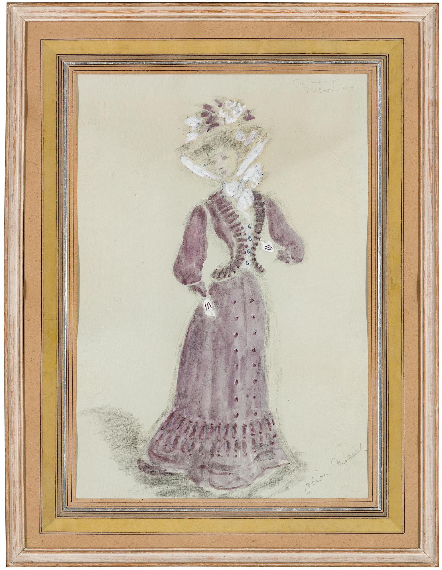 Oliver Messel\'S Design For C.B.Cochran\'S Play Tough At The Top:<Br>Oliver Hilary Sambourne Messel - A costume design for \'The Princess for the Boxing Scene\' for C.B.Cochran\'s musical play \'Tough at the Top\', 1949