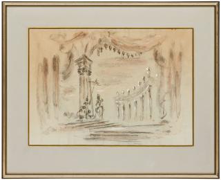 Oliver Messel\'S Design For Idomeneo: <Br>Oliver Hilary Sambourne Messel - The first sketch for \