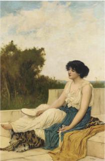 Oliver Rhys - A Seated Muse
