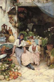 Oliver Rhys - A Venetian Fruit Seller