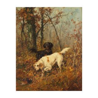 Olivier de Penne - Épagneuls chassant