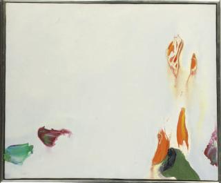 Olivier Debré - Pale Bleu Clair Taches Jaunes