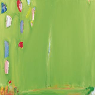 Olivier Debré - Taches Fixes Au Vert Jaune