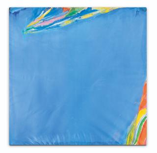 Olivier Debré - Tout bleu clair taches vives