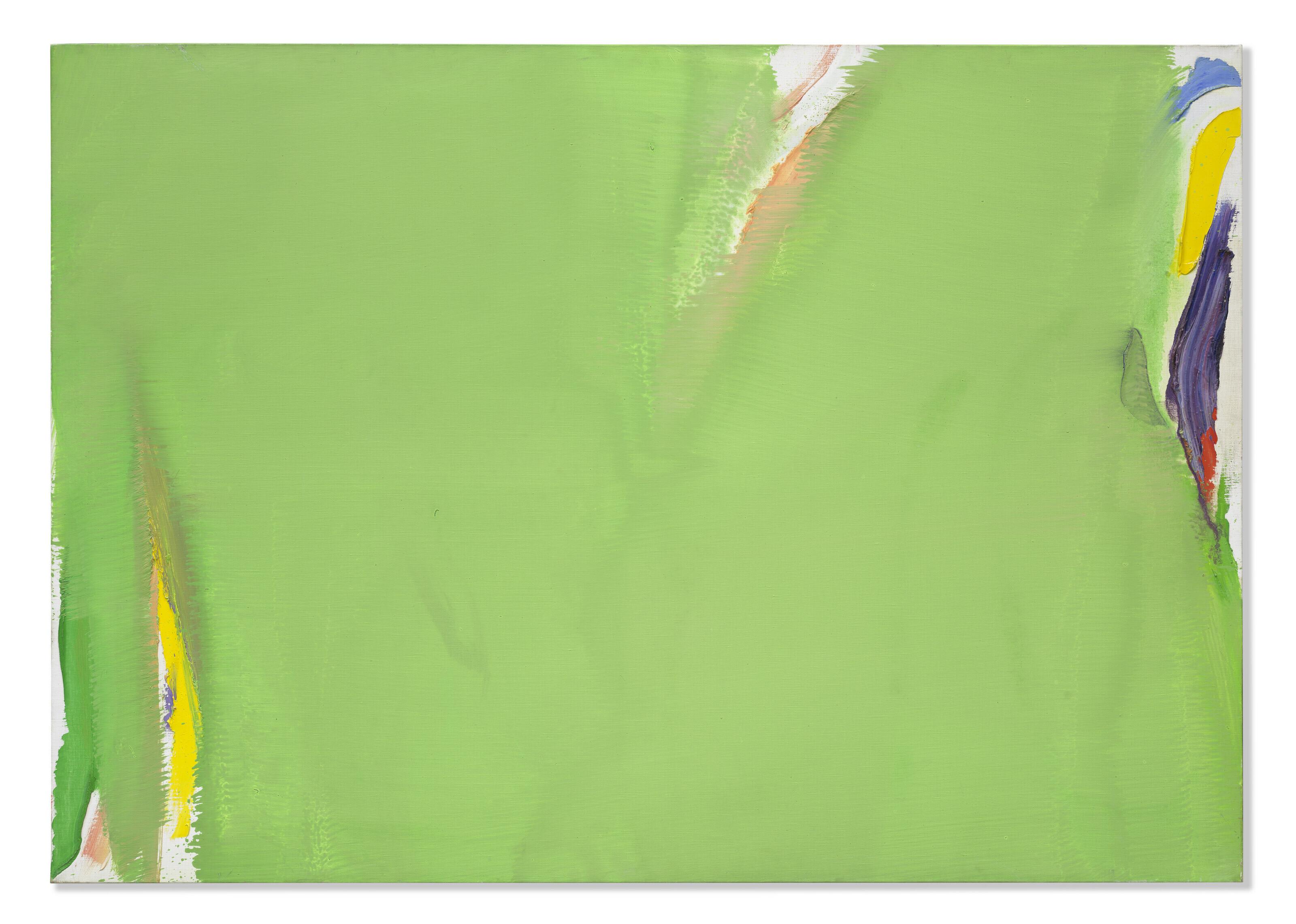 Olivier Debré - \'\'Tout vert, taches violettes et jaunes\'\' Touraine