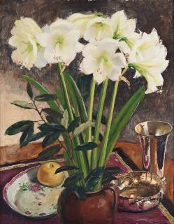 Olle Hjortzberg - Still life with amaryllis