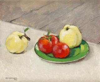 Olle Hjortzberg - Still life with fruits
