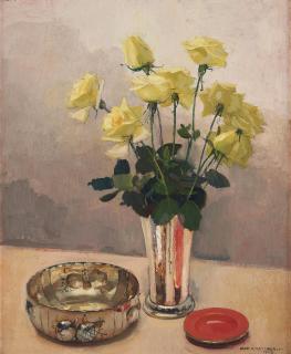 Olle Hjortzberg - Still Life with Roses