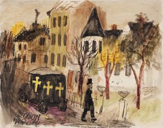 Olle Olsson-Hagalund - A funeral cortege