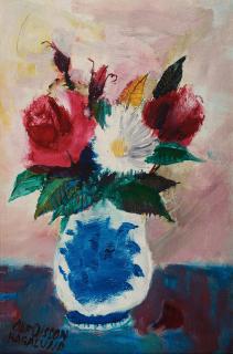 Olle Olsson-Hagalund - Flowers in a vase.
